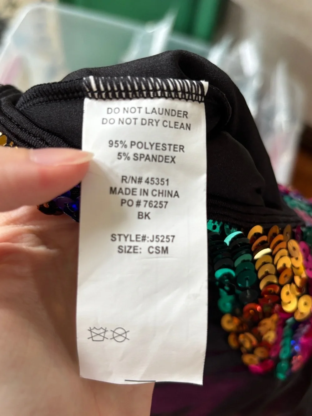 Girls Black Tulle Tutu Dress with Multicolor Sequin Bodice